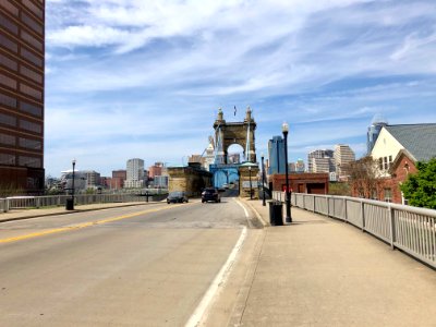 Roebling Suspension Bridge, Cincinnati, OH photo