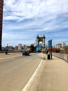 Roebling Suspension Bridge, Cincinnati, OH photo