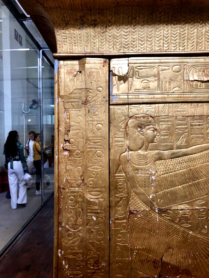 Sarcophagus Container of Tutankhamun, Egyptian Museum, al-… 