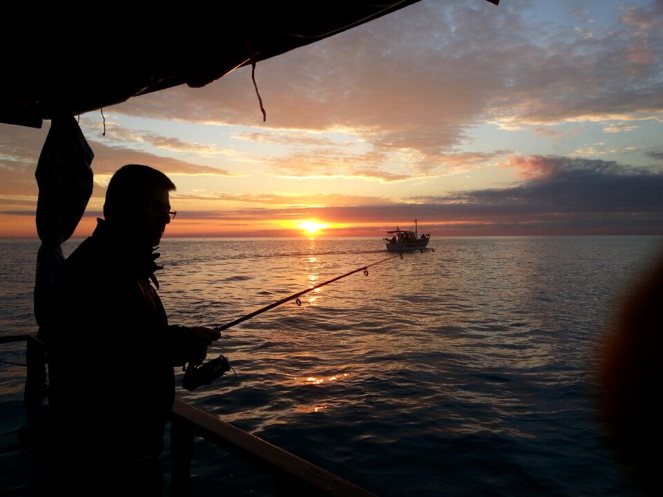 Fishing marine boat