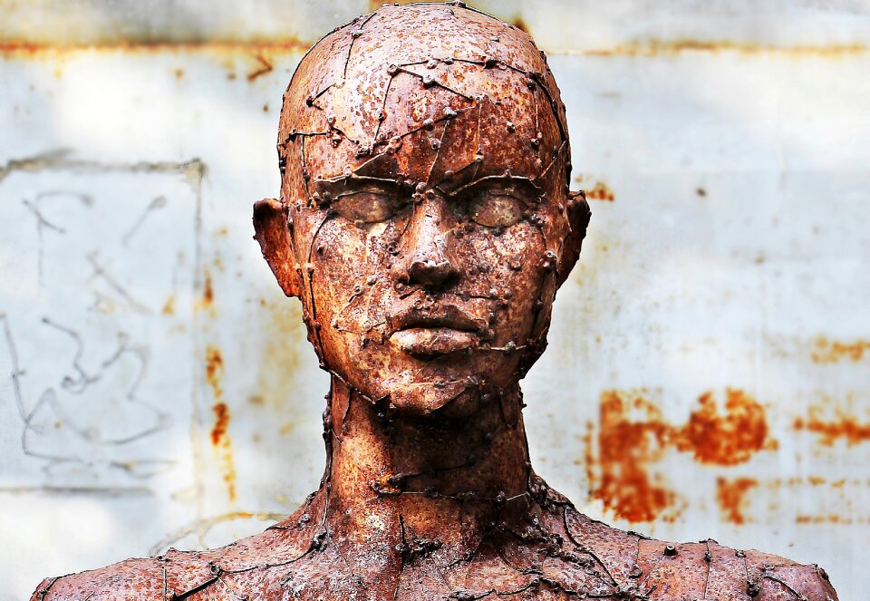 Human replica head replica