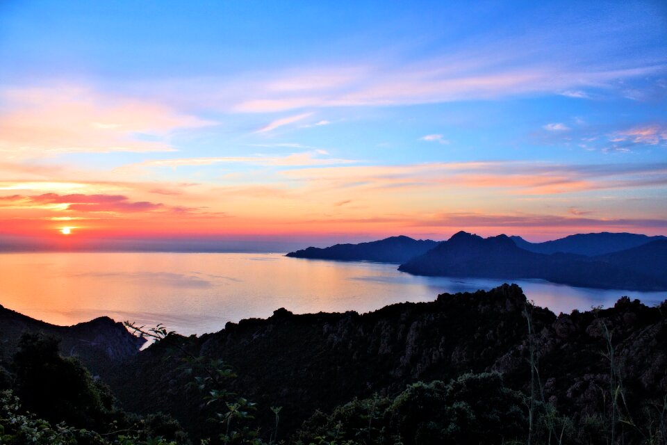 Sea abendstimmung corsica