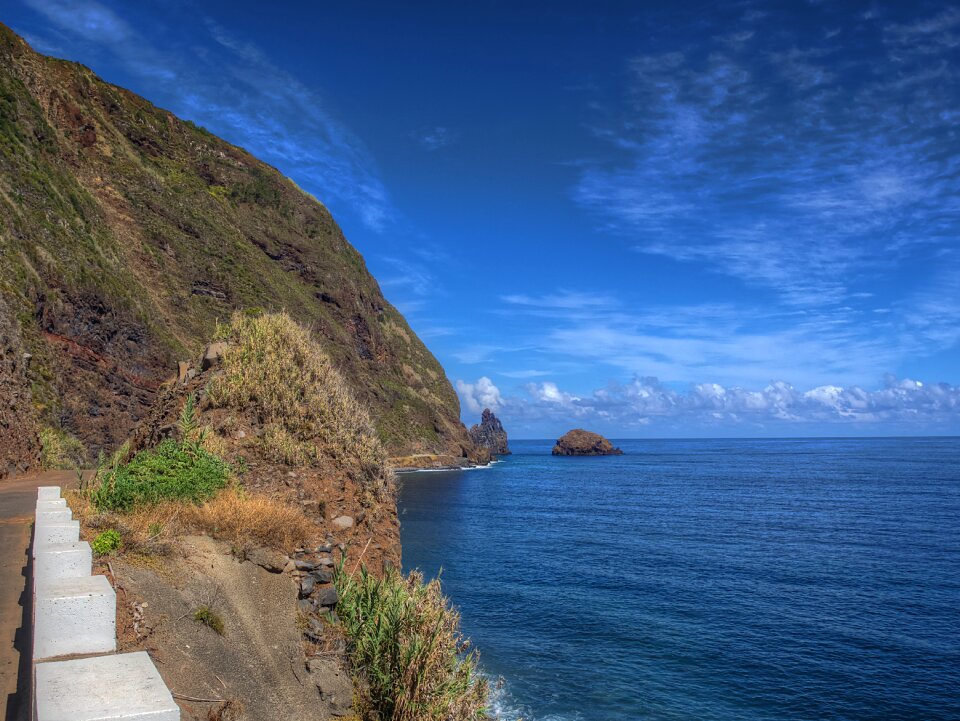 Rock ocean rocky coast photo