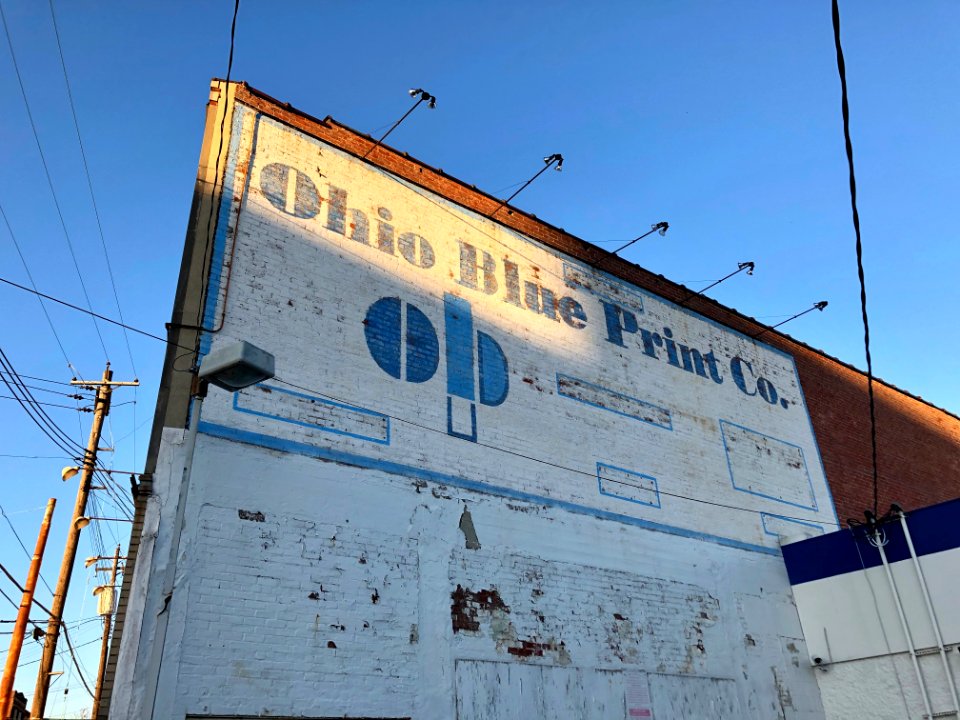 Ohio Blue Print Company Sign, Walnut Hills, Cincinnati, OH… 
