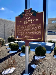 Lane Theological Seminary Historical Marker, Walnut Hills,… 