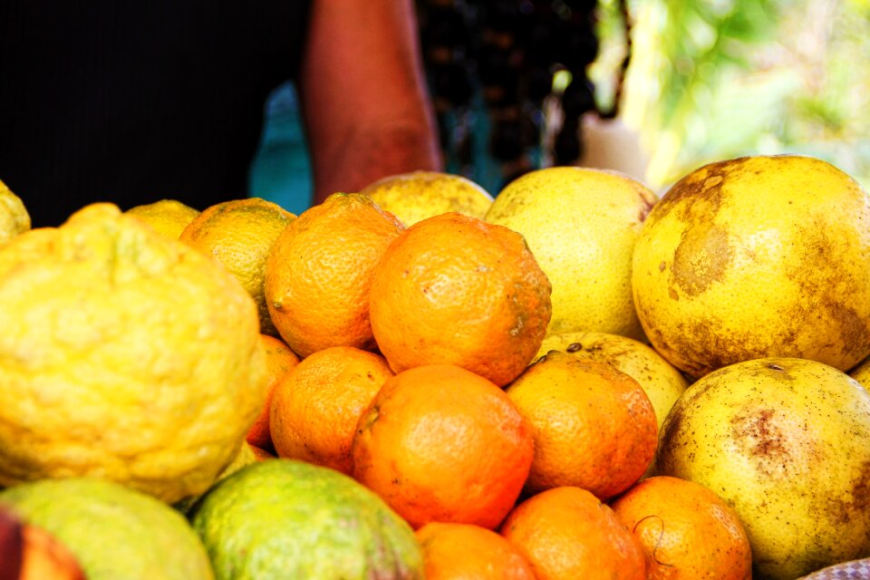 Healthy fruits yellow