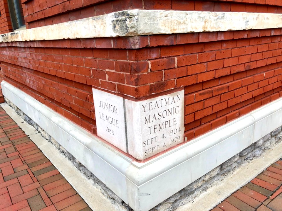 Cornerstone, Yeatman Masonic Temple, Columbia-Tusculum, Ci… 