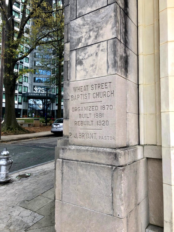 Cornerstone, Wheat Street Baptist Church, Sweet Auburn, At… 