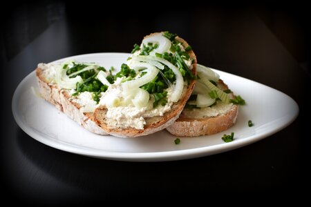 Breakfast chive healthy photo