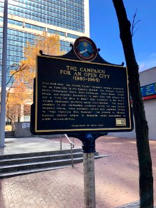 The Campaign for an Open City Historical Marker, Atlanta, … 
