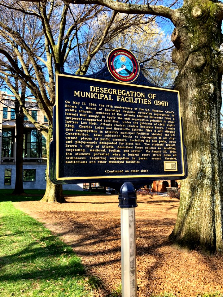 Desegregation of Municipal Facilities Historical Marker, A… 