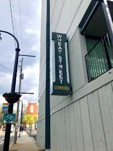 Wheat Street Towers Sign, Sweet Auburn, Atlanta, GA 