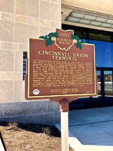 Historical Marker, Cincinnati Union Terminal, Queensgate, … 