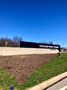 Cincinnati Union Terminal Sign, Queensgate, Cincinnati, OH… 