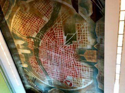 Ceiling, Secondary Dining Room, Cincinnati Union Terminal,… 