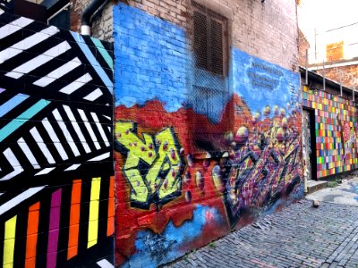Mural, Bolivar Alley, Pendleton, Cincinnati, OH 