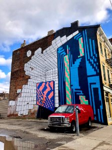 Mural, Elm Street, Over-the-Rhine, Cincinnati, OH 