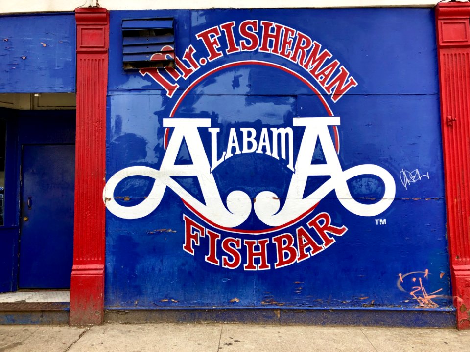 The Fisherman Alabama Fish Bar Sign, Over-the-Rhine, Cinci… 