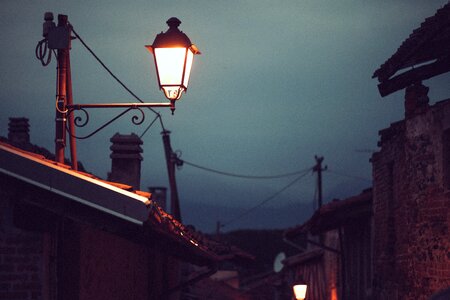 Street night lantern photo