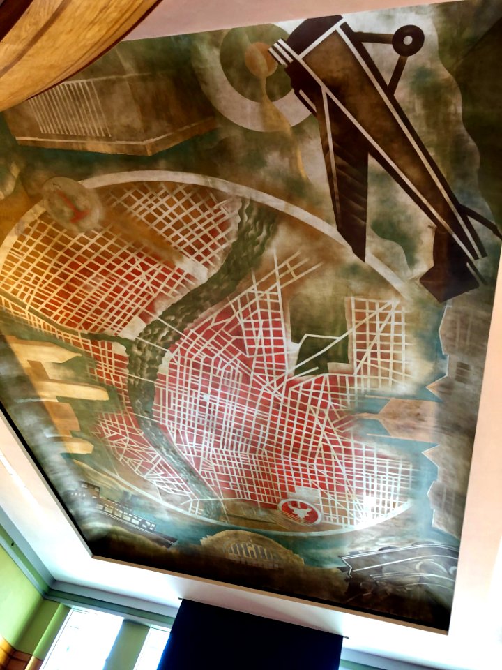 Ceiling, Secondary Dining Room, Cincinnati Union Terminal,… 
