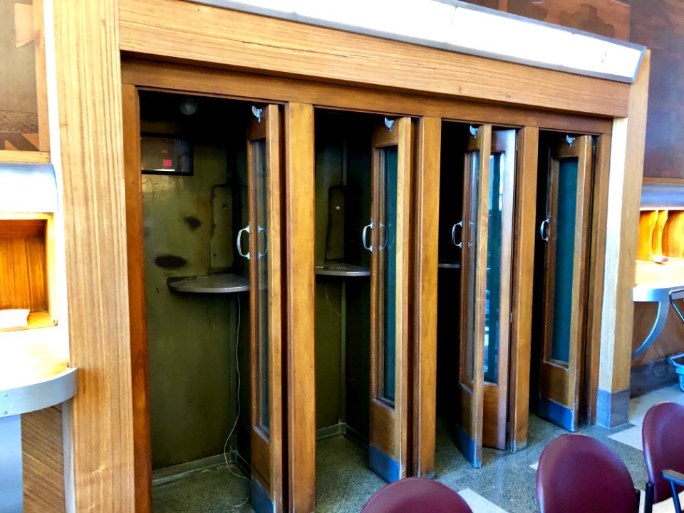 Telephone Booths, Amtrak Waiting Room (Gentlemen's Lounge)… 