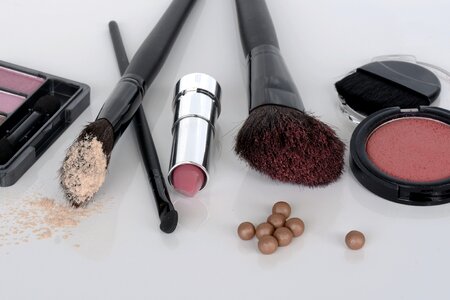 Brush lipstick make up photo