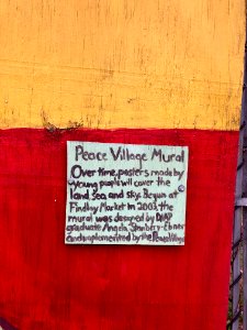 Peace Village Mural Sign, Over-the-Rhine, Cincinnati, OH 