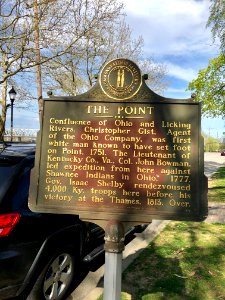 The Point Historical Marker, Licking Riverside, Covington,… 