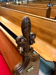 Pew Detail, St. Mary's Cathedral Basilica of the Assumptio… photo
