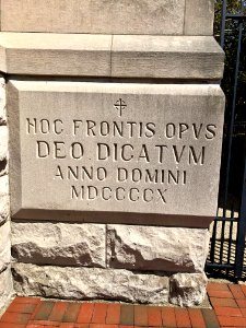 Cornerstone, St. Mary's Cathedral Basilica of the Assumpti… 