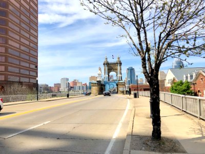 Roebling Suspension Bridge, Cincinnati, OH photo