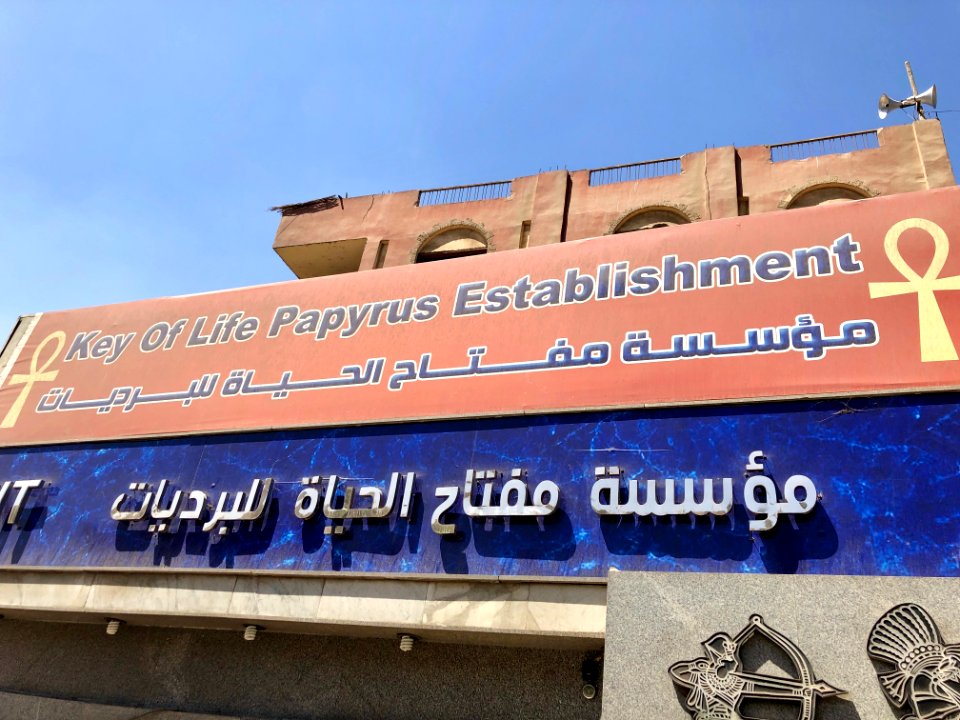 Key of Life Papyrus Establishment Sign, Giza, GG, EGY 