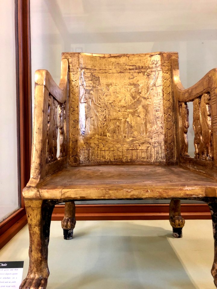 Gilded Chair, Egyptian Museum, al-Qāhirah, CG, EGY 