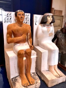 Rahotep and Nofret Statue, Egyptian Museum, al-Qāhirah, CG… 