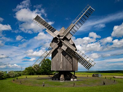 Thuringia germany germany windmill
