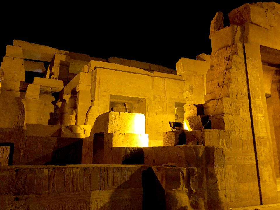 Night Shot, Kom Ombo Temple, Kom Ombo, AG, EGY 