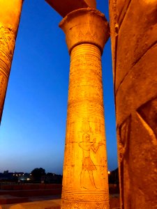 Column Detail, Kom Ombo Temple, Kom Ombo, AG, EGY 