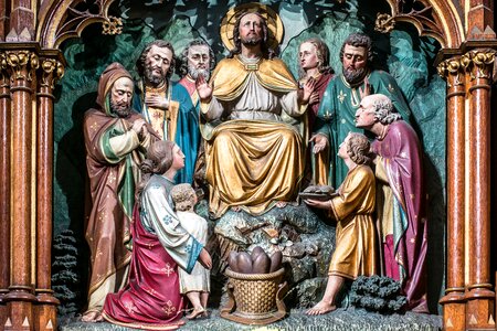 Jesus christ wood carving