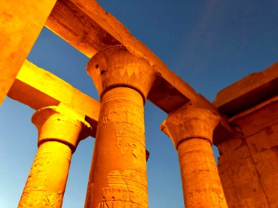 Columns, Kom Ombo Temple, Kom Ombo, AG, EGY 