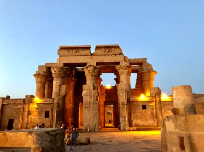 Columns, Kom Ombo Temple, Kom Ombo, AG, EGY 