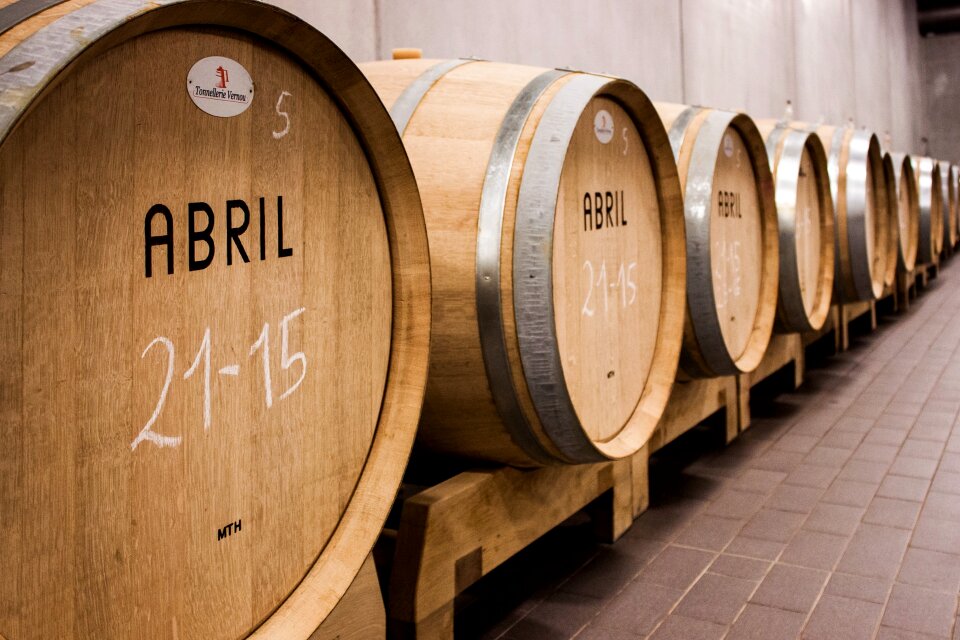 Barrels wooden barrels wine barrels
