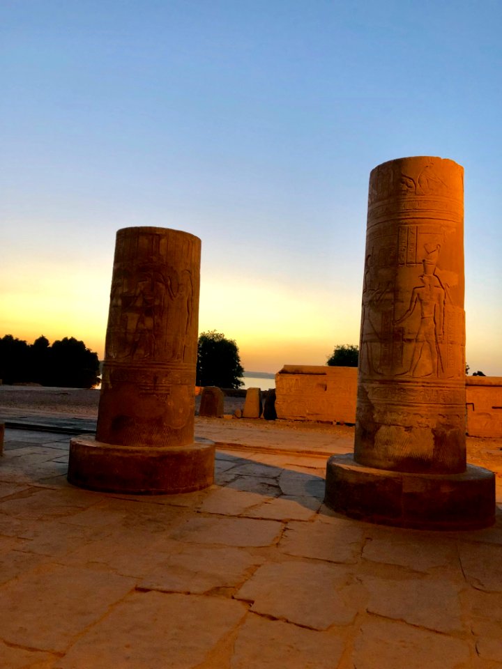 Column Bases, Kom Ombo Temple, Kom Ombo, AG, EGY 