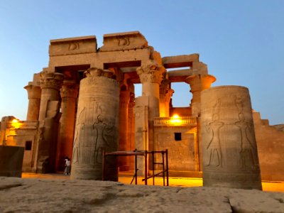 Columns, Kom Ombo Temple, Kom Ombo, AG, EGY 