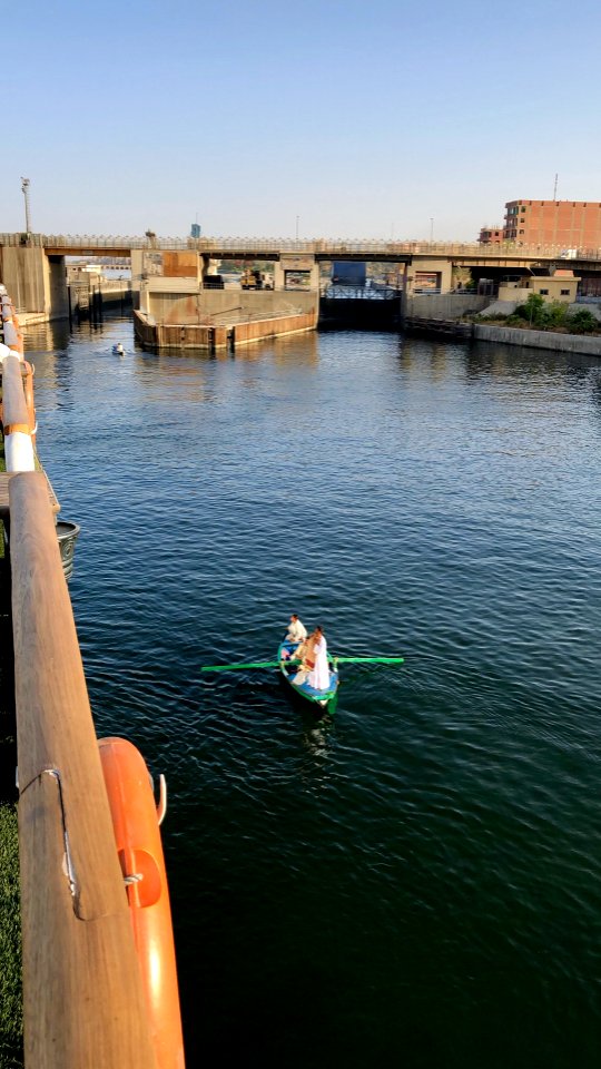 Rowboat Salesman on the Nile, Esna, LG, EGY 