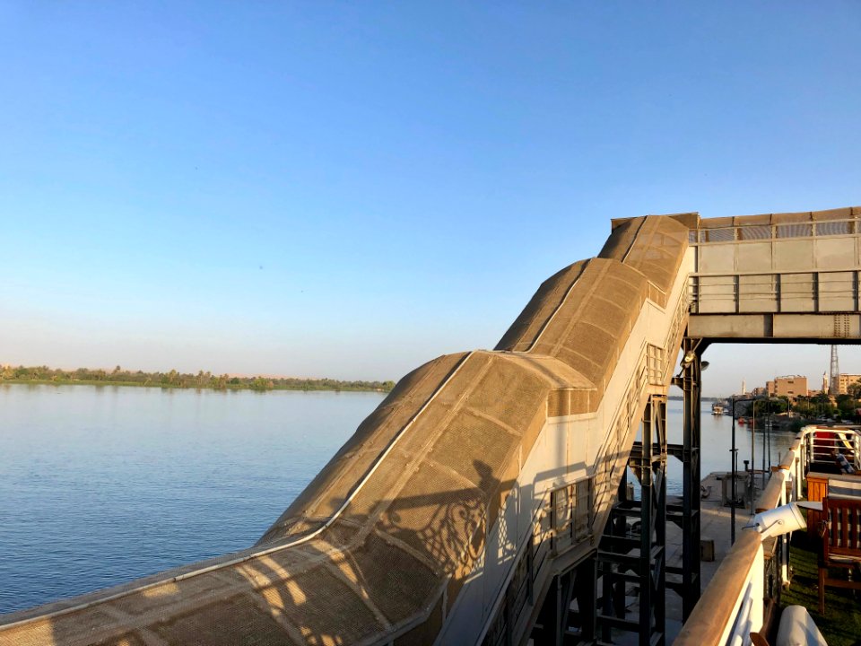 Pedestrian Bridge, Old Esna Dam and Lock, Esna, LG, EGY 