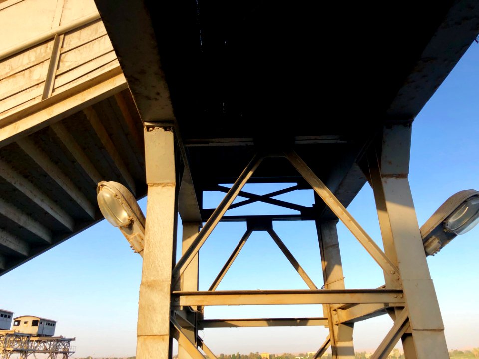 Pedestrian Bridge, Old Esna Dam and Lock, Esna, LG, EGY 