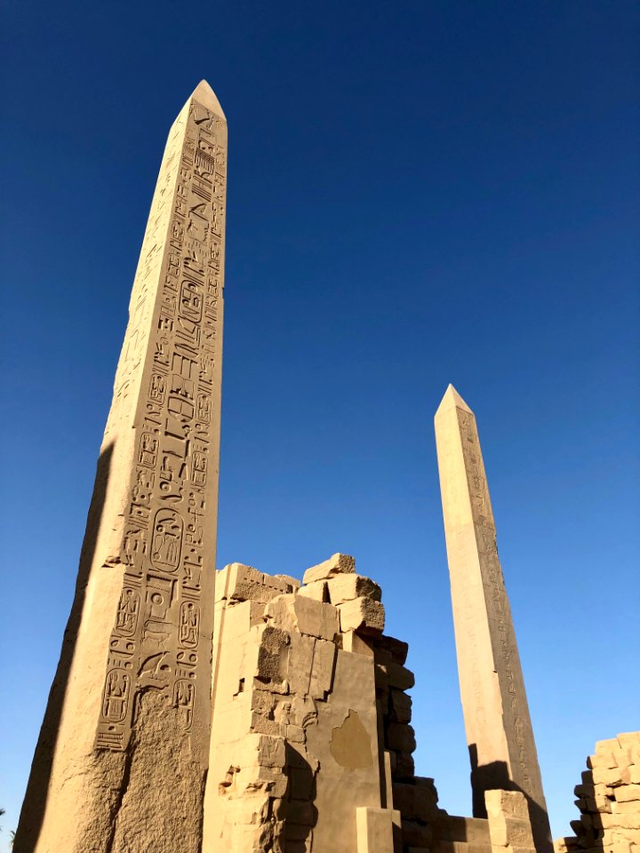 Obelisks, Central Crossing, Karnak Temple, Luxor, LG, EGY 