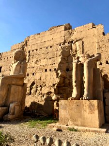 Ruined Statues, Precinct of Amun-Ra, Karnak Temple, Luxor,… 