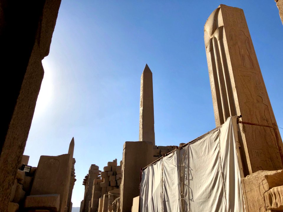 Obelisk, Central Crossing, Karnak Temple, Luxor, LG, EGY 