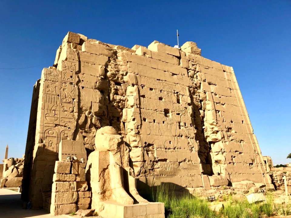 Pylon Remnant, Precinct of Amun-Ra, Karnak Temple, Luxor, … 
